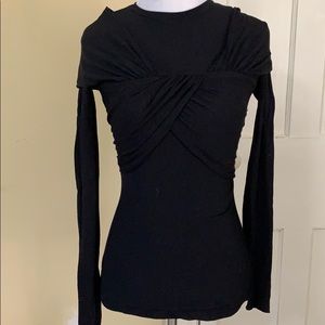 CARVEN black l/s top